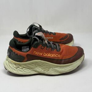 New Balance Fresh Foam X More v3 Trail Mens 11.5 4E Orange Running Shoes Sneaker